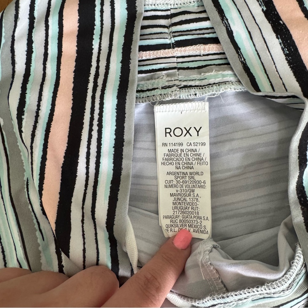 Roxy Striped Women's Swim Board Shorts Size Small - Picture 4 of 5